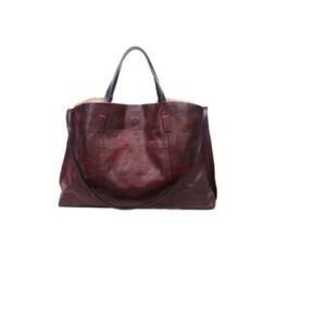 OLD TREND Genuine Leather, Forest Island, Tote Bag Rusty Red W/Accessories. NWT